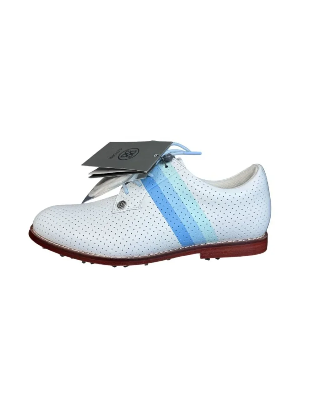 G/Fore Gallivanter Perforated Luxe Leather Women's Golf Shoes, Size 6.5 NWOB